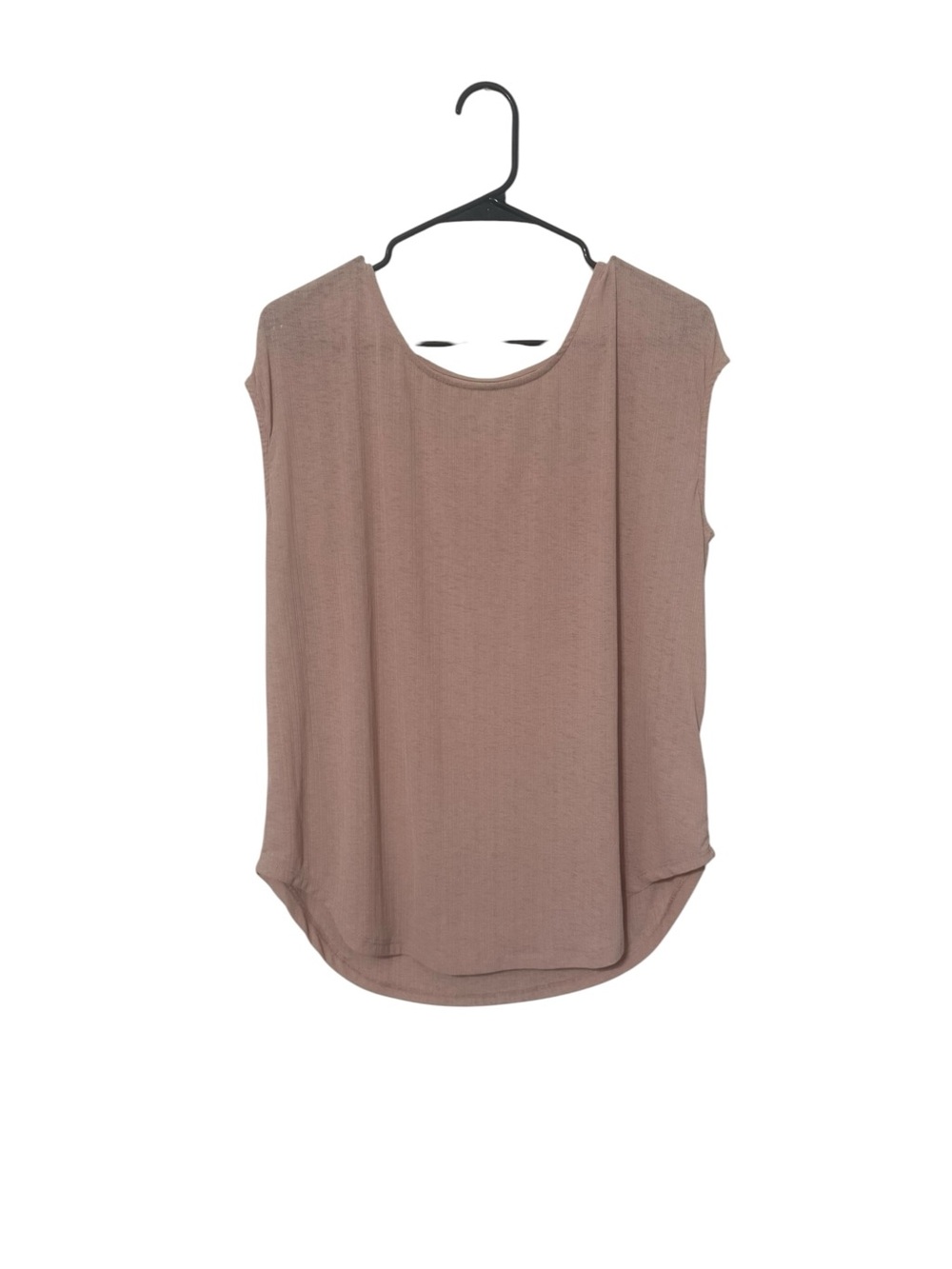 Sleeveless Scoop Neck Top in Mauve Taupe